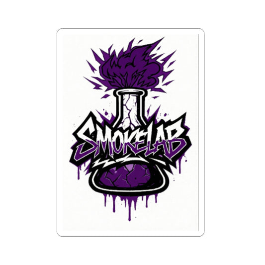 SmokeLab Purple Beaker Kiss-Cut Sticker