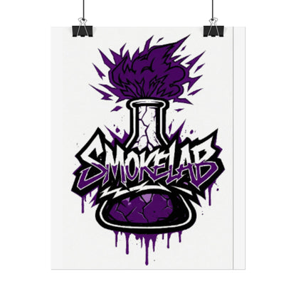 Smokelab Purple Graffiti Science Poster — Rolled Art Print