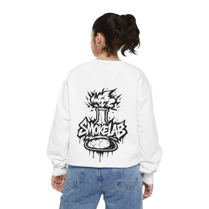SmokeLab Graphic Sweatshirt — 'smokelabs.' Chest Logo & Back Beaker Artwork