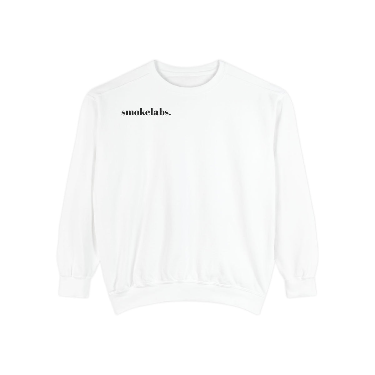 SmokeLab Graphic Sweatshirt — 'smokelabs.' Chest Logo & Back Beaker Artwork