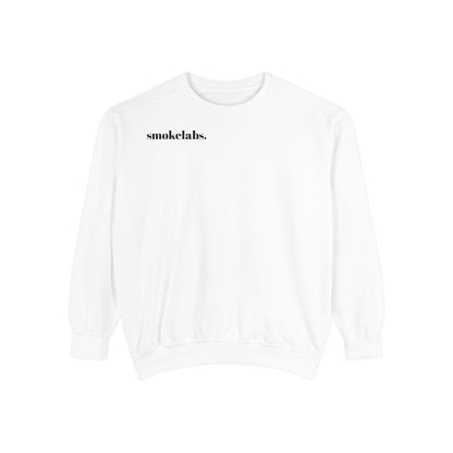 SmokeLab Graphic Sweatshirt — 'smokelabs.' Chest Logo & Back Beaker Artwork