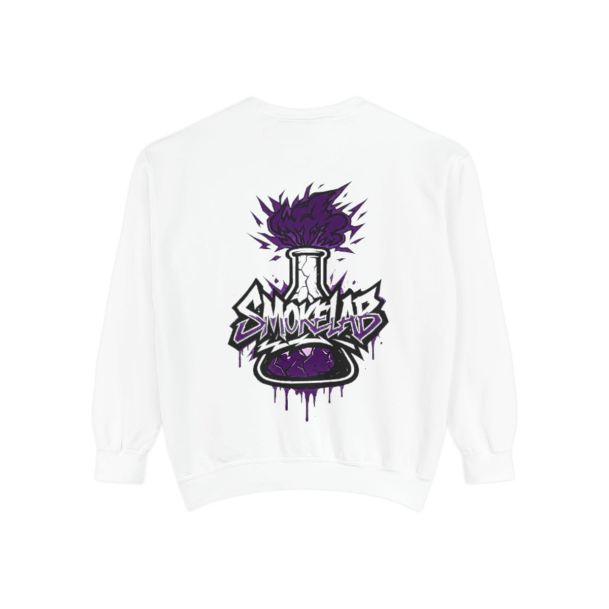 SmokeLabs Graphic Sweatshirt — Purple Beaker Logo Crewneck