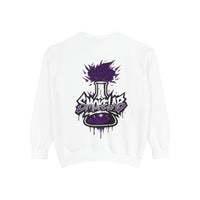 SmokeLabs Graphic Sweatshirt — Purple Beaker Logo Crewneck