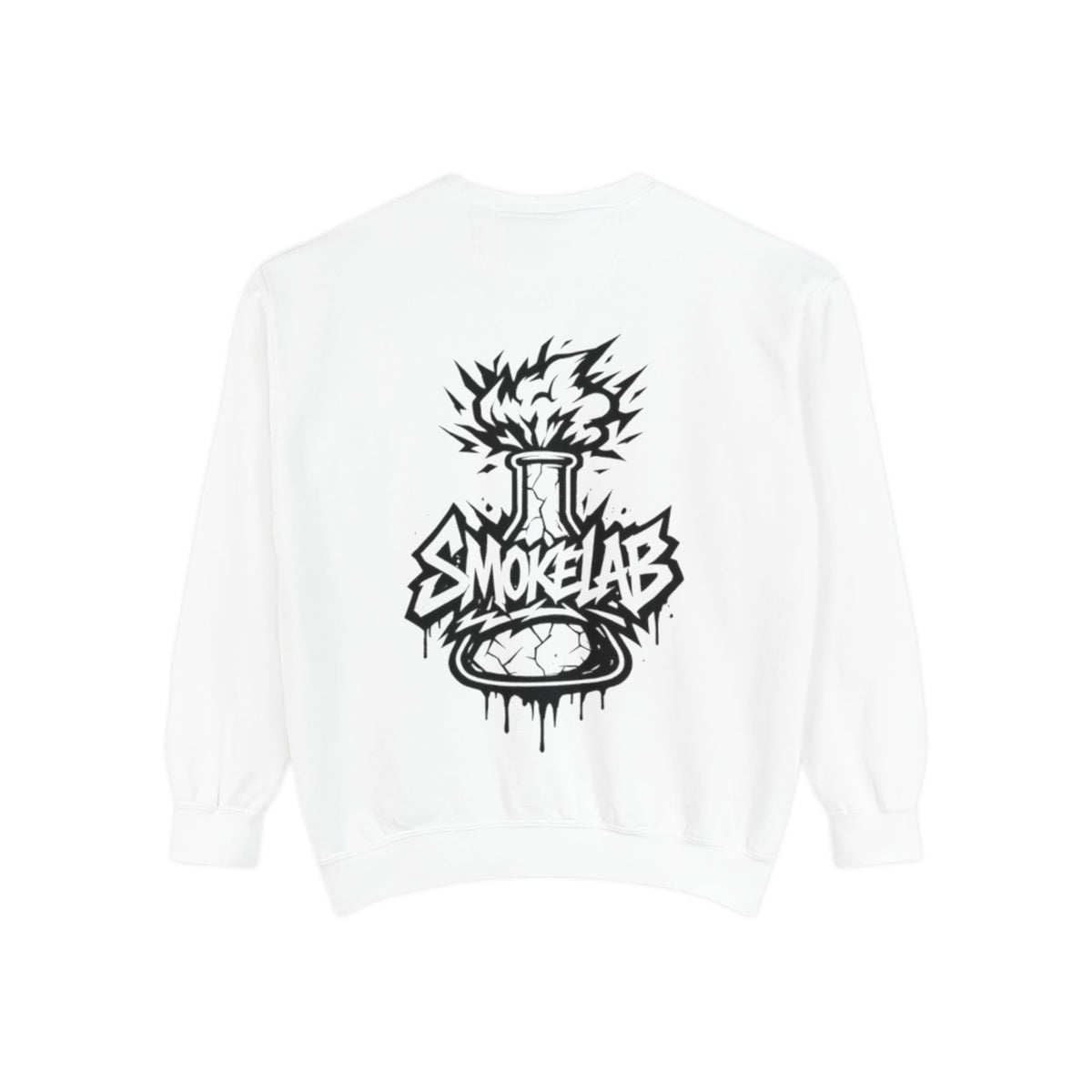 SmokeLab Graphic Sweatshirt — 'smokelabs.' Chest Logo & Back Beaker Artwork