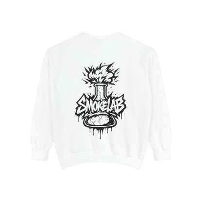 SmokeLab Graphic Sweatshirt — 'smokelabs.' Chest Logo & Back Beaker Artwork