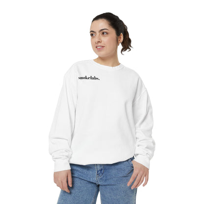 SmokeLab Graphic Sweatshirt — 'smokelabs.' Chest Logo & Back Beaker Artwork